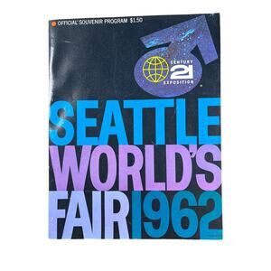 Seattle Worlds Fair 1962 magazine Space needle pamphlet rare historical Souvenir